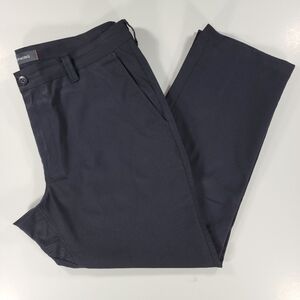 Bluffworks Ascender Chino Pants Men 35x28 Navy Blue Regular Fit Performance